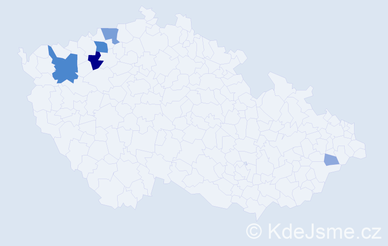 Příjmení: 'Makuková', počet výskytů 16 v celé ČR