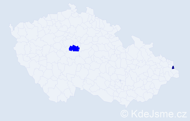 Příjmení: 'Kopećová', počet výskytů 3 v celé ČR