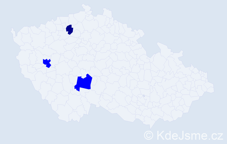 Příjmení: 'Kaščaková', počet výskytů 4 v celé ČR