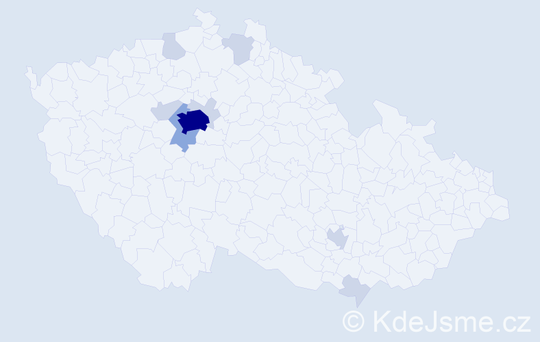 Příjmení: 'Shcherba', počet výskytů 23 v celé ČR