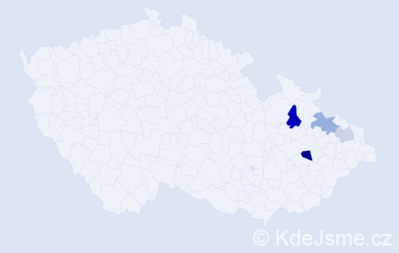 Příjmení: 'Sobkuljak', počet výskytů 4 v celé ČR