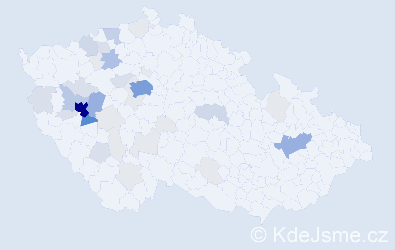 Příjmení: 'Kotorová', počet výskytů 138 v celé ČR