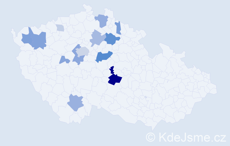 Příjmení: 'Heppnerová', počet výskytů 44 v celé ČR