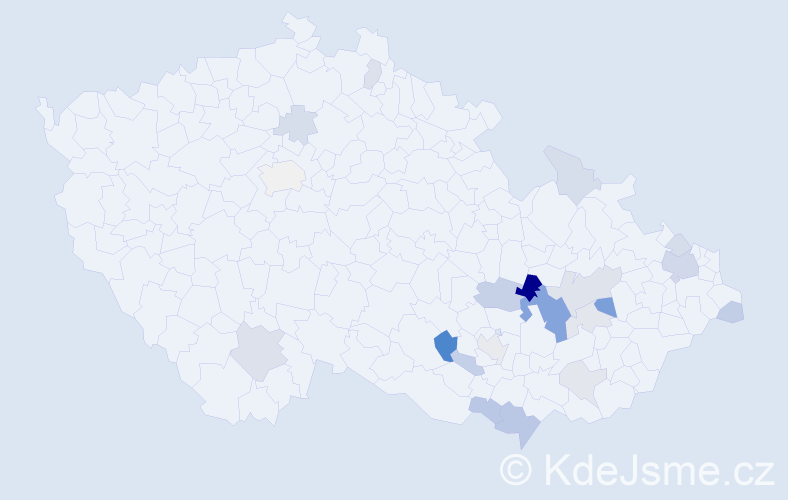 Příjmení: 'Kamená', počet výskytů 46 v celé ČR