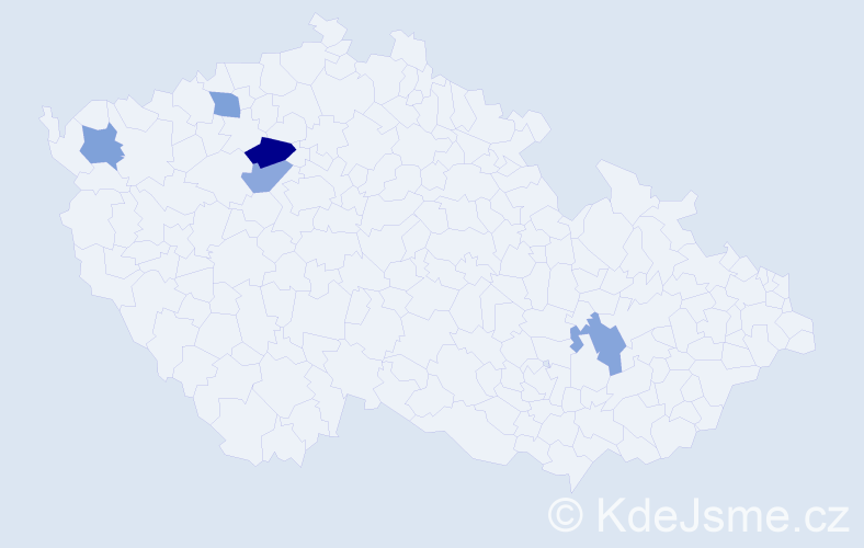 Příjmení: 'Voitl', počet výskytů 6 v celé ČR