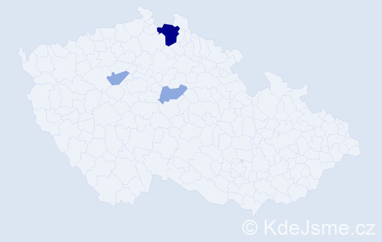 Příjmení: 'Vursta', počet výskytů 10 v celé ČR