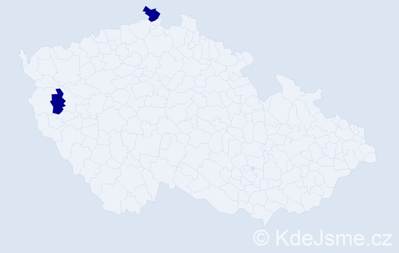 Příjmení: 'Bechthold', počet výskytů 2 v celé ČR