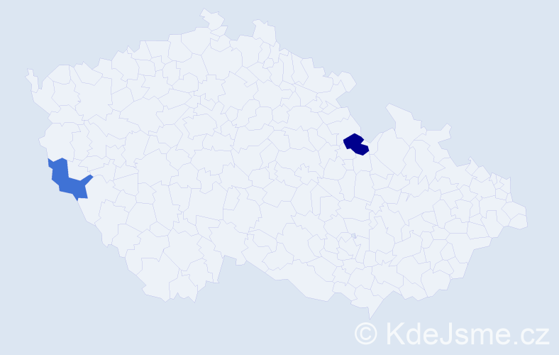 Příjmení: 'Dragonides', počet výskytů 7 v celé ČR