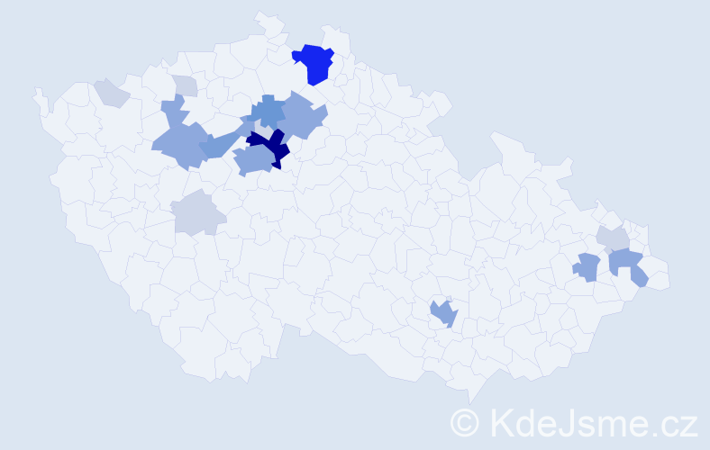 Příjmení: 'Rotková', počet výskytů 57 v celé ČR