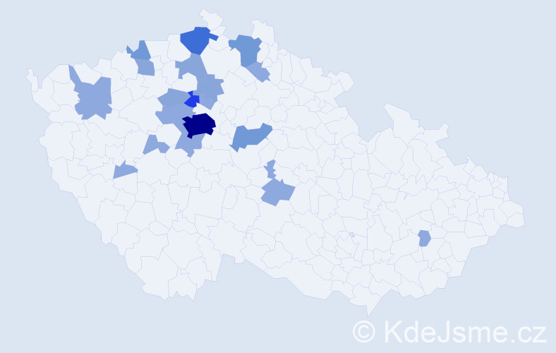 Příjmení: 'Strunecká', počet výskytů 46 v celé ČR