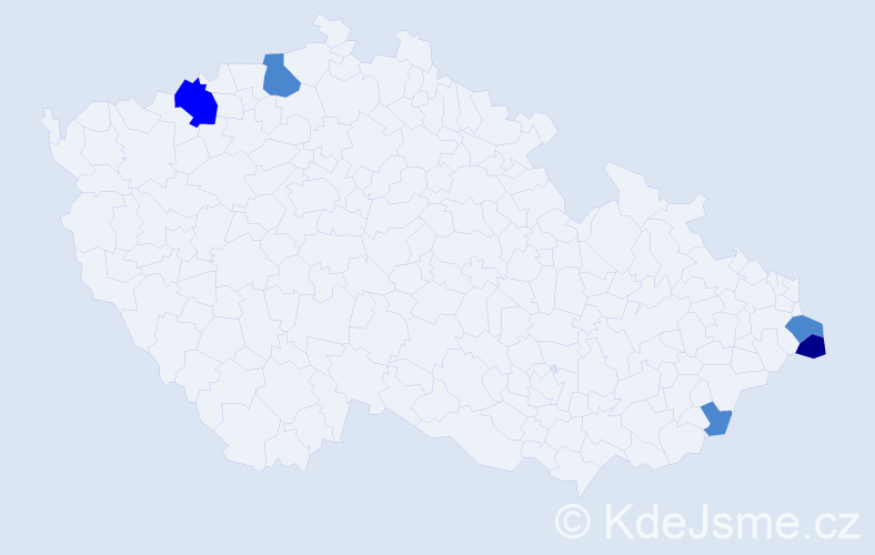 Příjmení: 'Nitschneider', počet výskytů 8 v celé ČR