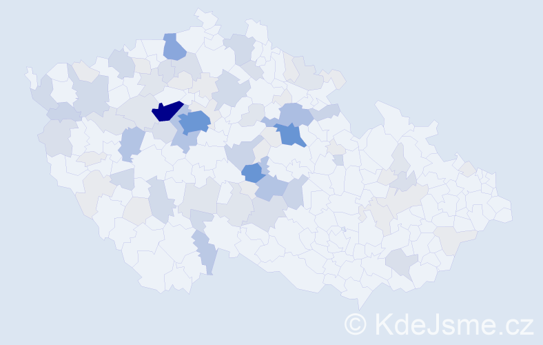 Příjmení: 'Vosyka', počet výskytů 306 v celé ČR