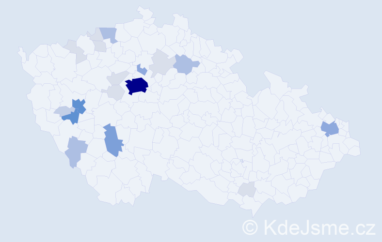 Příjmení: 'Kripnerová', počet výskytů 72 v celé ČR