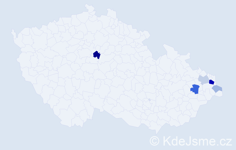Příjmení: 'Króliczková', počet výskytů 16 v celé ČR