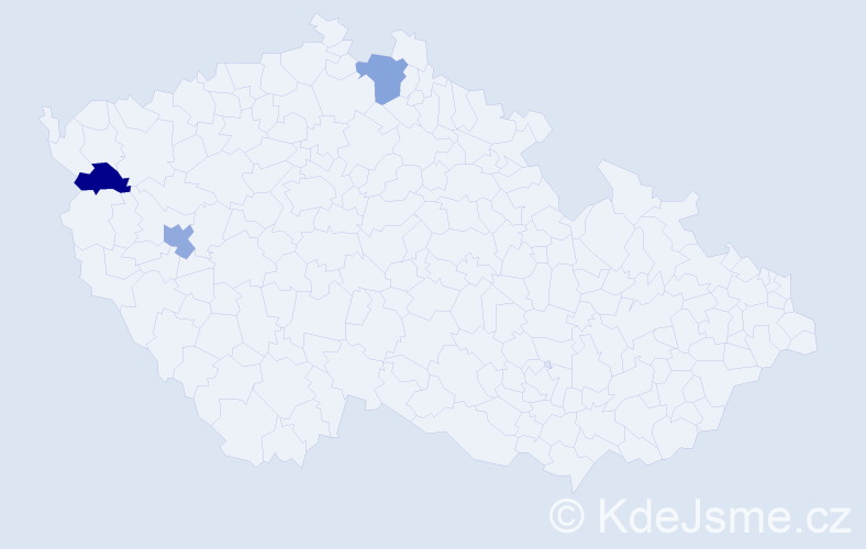 Příjmení: 'Kovbová', počet výskytů 3 v celé ČR