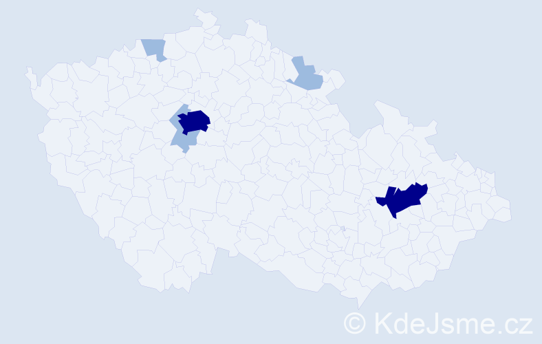 Příjmení: 'Evers', počet výskytů 11 v celé ČR