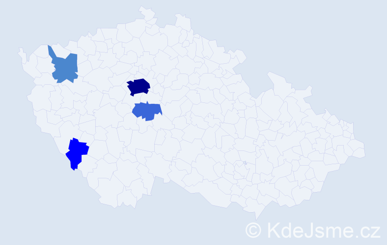 Příjmení: 'Garreis', počet výskytů 19 v celé ČR