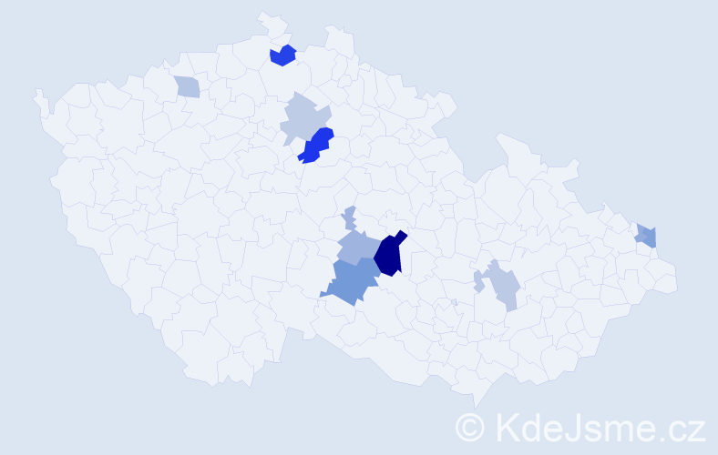 Příjmení: 'Chytal', počet výskytů 20 v celé ČR