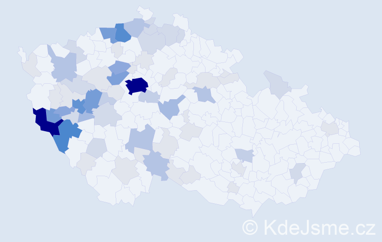 Příjmení: 'Blahníková', počet výskytů 247 v celé ČR