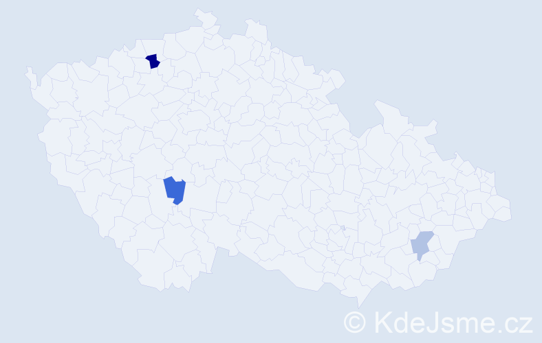 Příjmení: 'Werthan', počet výskytů 4 v celé ČR