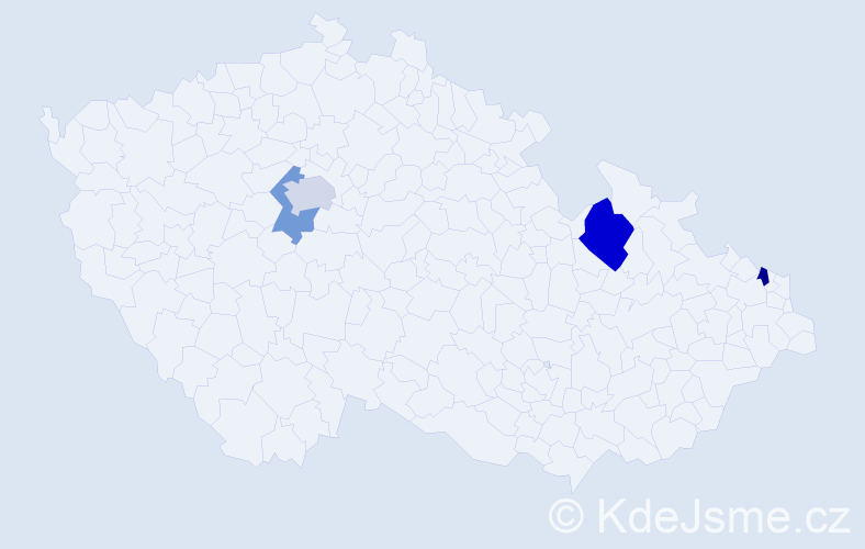 Příjmení: 'Keitzl', počet výskytů 11 v celé ČR