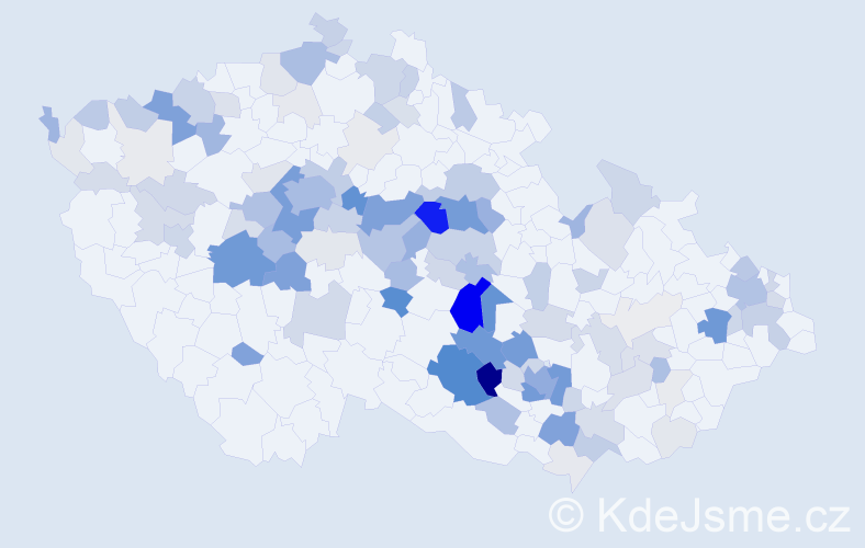 Příjmení: 'Chyba', počet výskytů 466 v celé ČR