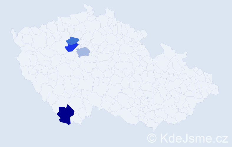 Příjmení: 'Leffner', počet výskytů 11 v celé ČR