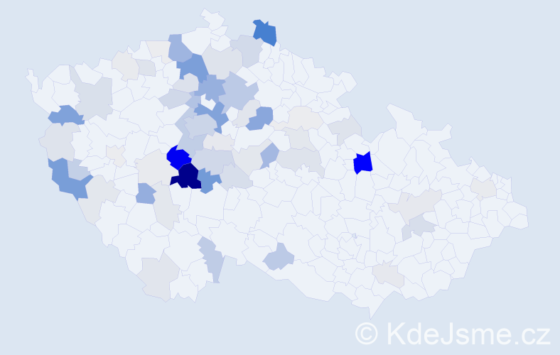 Příjmení: 'Budka', počet výskytů 235 v celé ČR