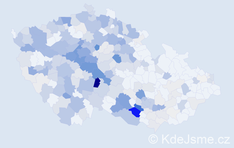 Příjmení: 'Vorel', počet výskytů 1132 v celé ČR