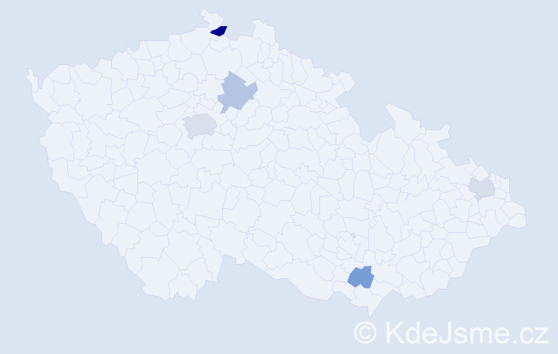 Příjmení: 'Glogowski', počet výskytů 8 v celé ČR