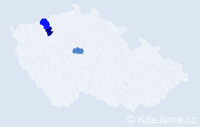 Příjmení: 'Gassauer', počet výskytů 4 v celé ČR