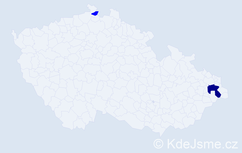 Příjmení: 'Simonyan', počet výskytů 3 v celé ČR