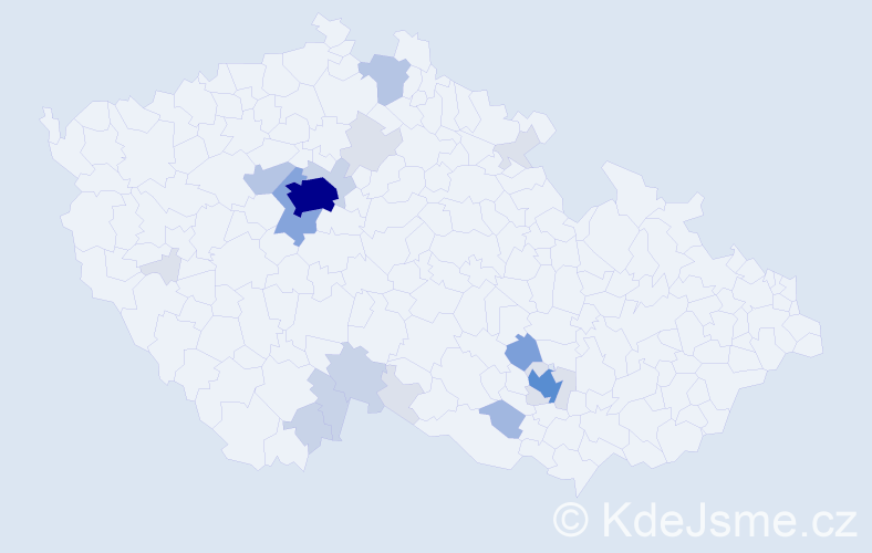 Příjmení: 'Netrefa', počet výskytů 73 v celé ČR