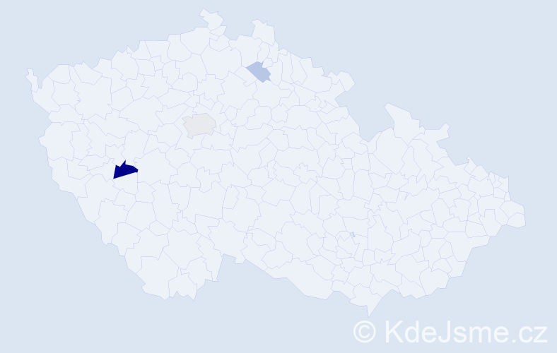 Příjmení: 'Berezkin', počet výskytů 7 v celé ČR