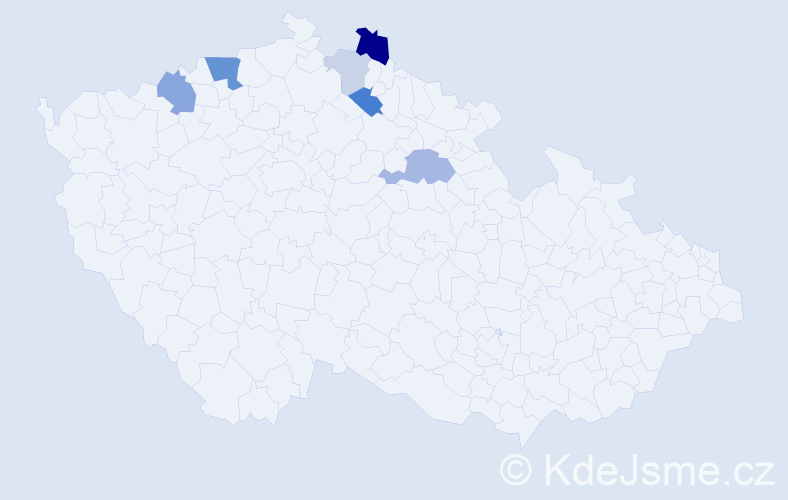 Příjmení: 'Kulbová', počet výskytů 14 v celé ČR