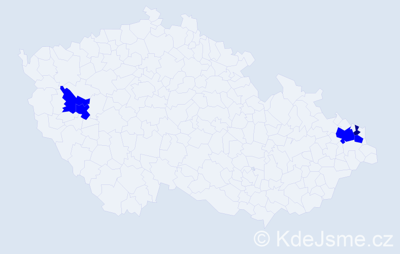 Příjmení: 'Rohrsetzerová', počet výskytů 16 v celé ČR