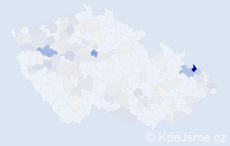 Příjmení: 'Hahn', počet výskytů 368 v celé ČR