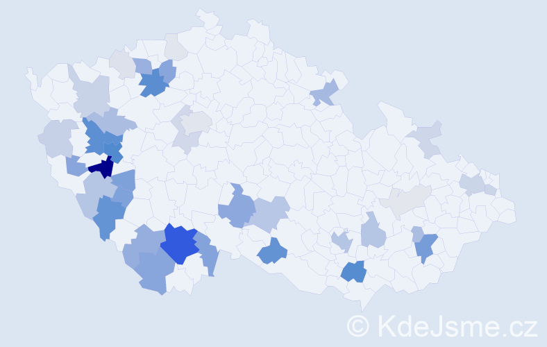 Příjmení: 'Fux', počet výskytů 142 v celé ČR