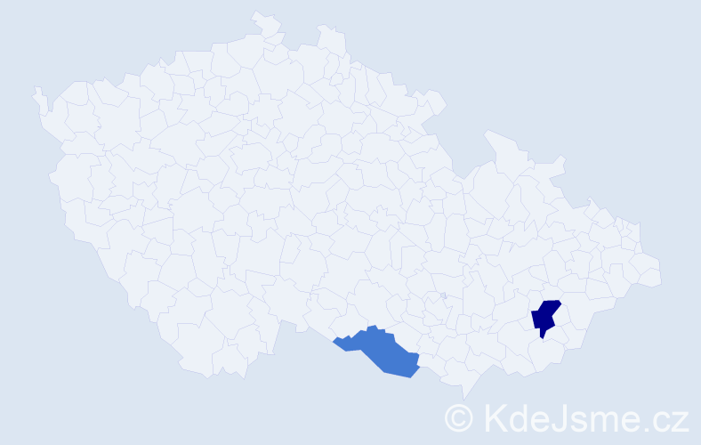 Příjmení: 'Svinkásek', počet výskytů 3 v celé ČR