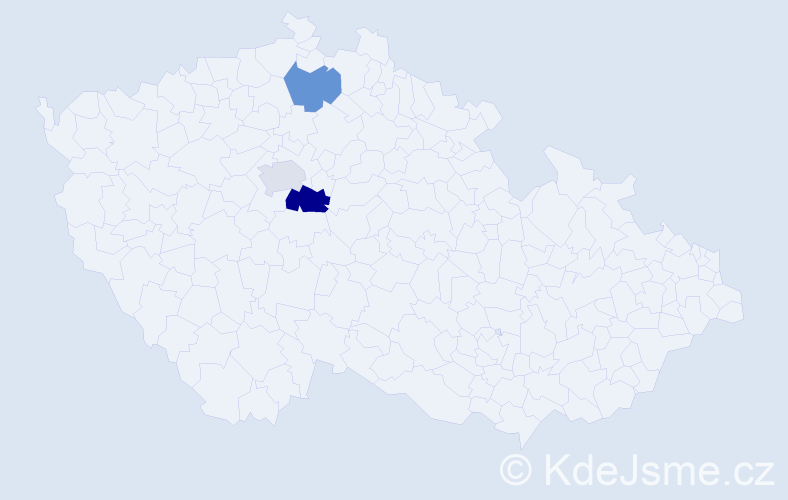 Příjmení: 'Šusterková', počet výskytů 4 v celé ČR