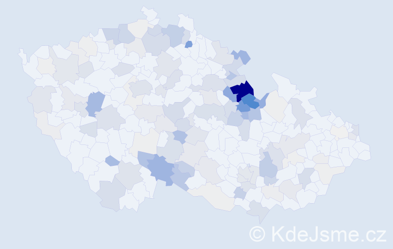 Příjmení: 'Kotyza', počet výskytů 473 v celé ČR