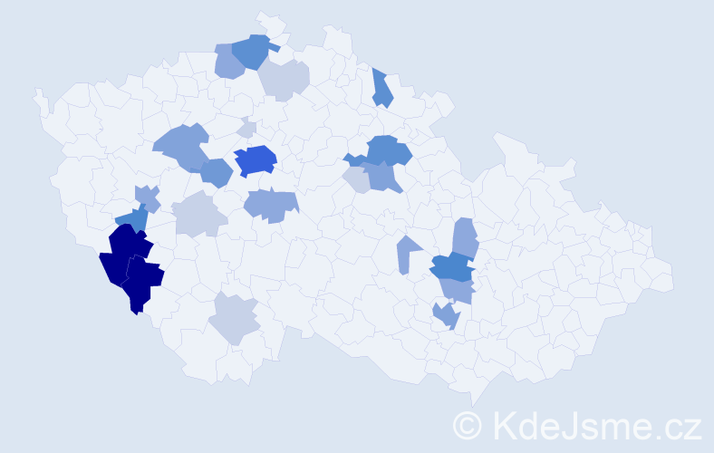 Příjmení: 'Dražková', počet výskytů 88 v celé ČR