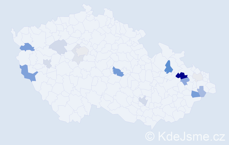 Příjmení: 'Pauler', počet výskytů 30 v celé ČR