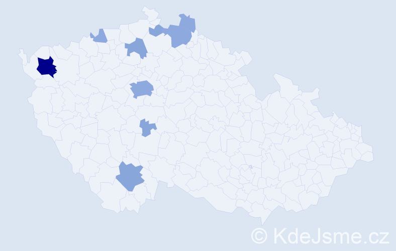 Příjmení: 'Runge', počet výskytů 22 v celé ČR