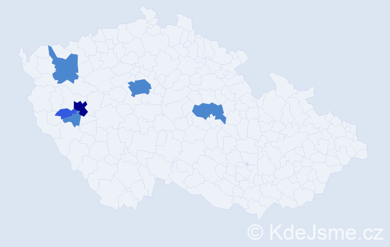 Příjmení: 'Volopichová', počet výskytů 16 v celé ČR