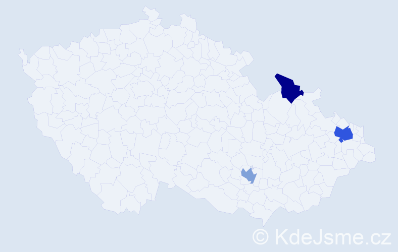 Příjmení: 'Sviderská', počet výskytů 11 v celé ČR