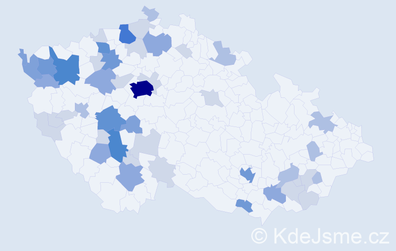 Příjmení: 'Srnka', počet výskytů 132 v celé ČR