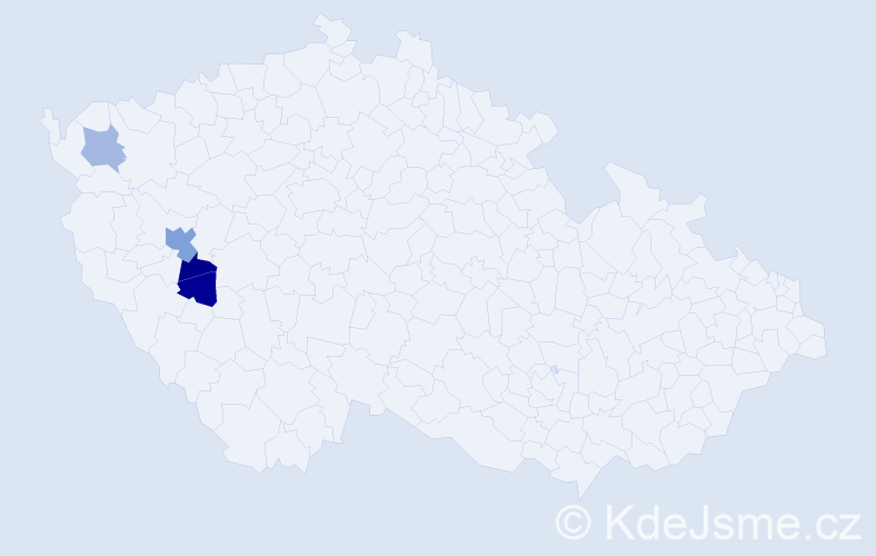 Příjmení: 'Hefert', počet výskytů 12 v celé ČR