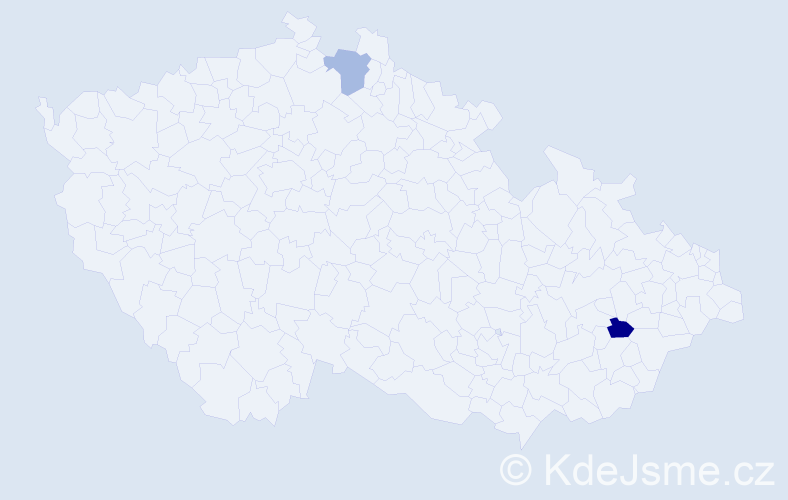 Příjmení: 'Bunićová', počet výskytů 4 v celé ČR