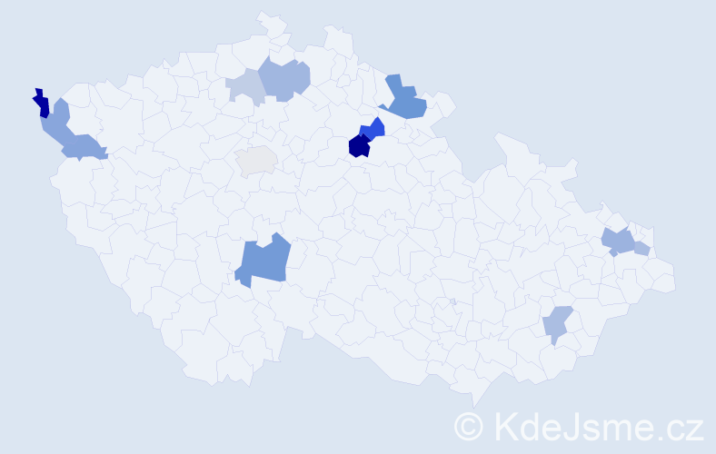 Příjmení: 'Jablonovská', počet výskytů 34 v celé ČR